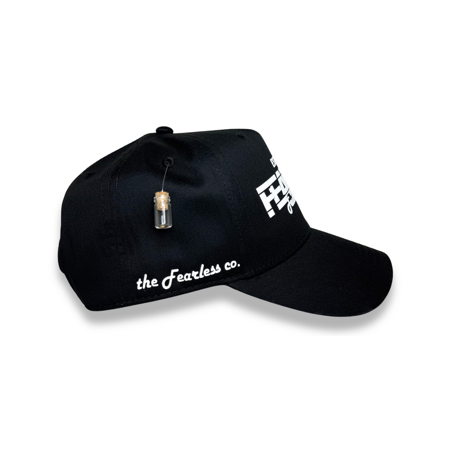 Fearless Youth Signature Hat – Black with White Design