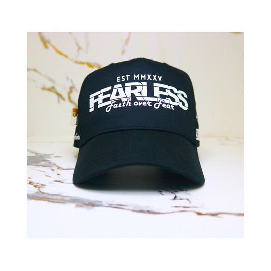 Fearless Youth Signature Hat – Black with White Design